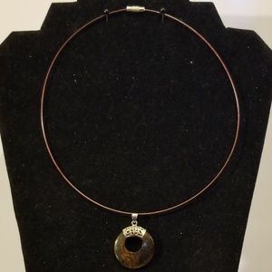 Gemstone Go-Go Memory Wire Necklace